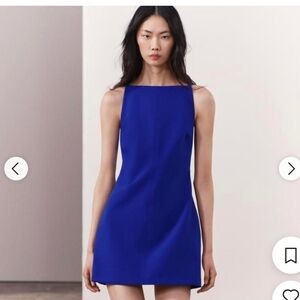 Zara Women's Blue Dress mini midi maxi royal sky